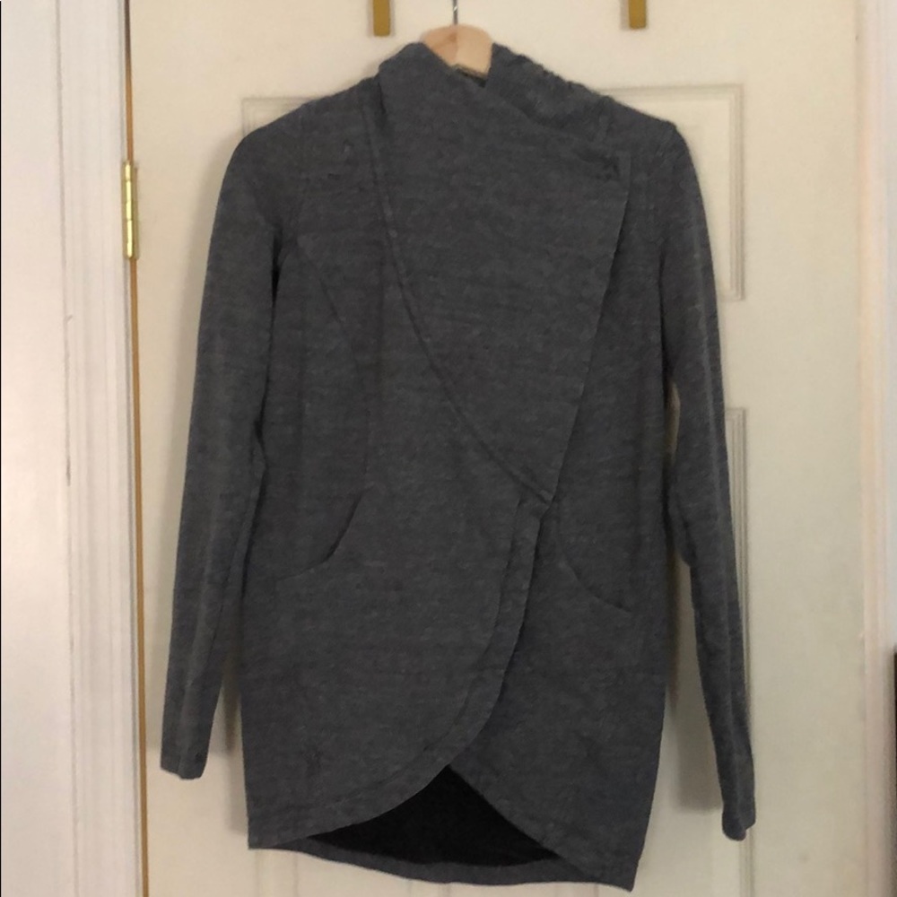 Lulu Lemon Gray Wrap Sweatshirt